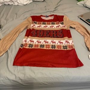 Mens M San Francisco 49er’s Xmas Long Sleeve